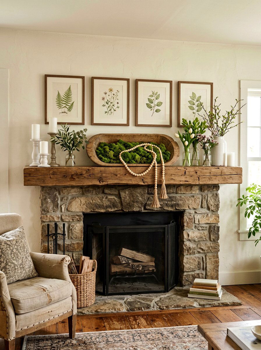 Wood bead garland - 25 Spring Dough Bowl Filler Ideas