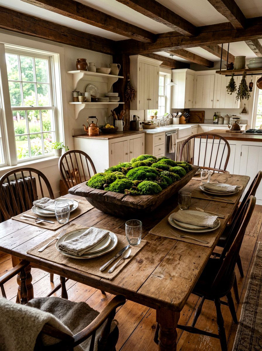 Wood moss bowl - 25 Spring Moss Decor Ideas