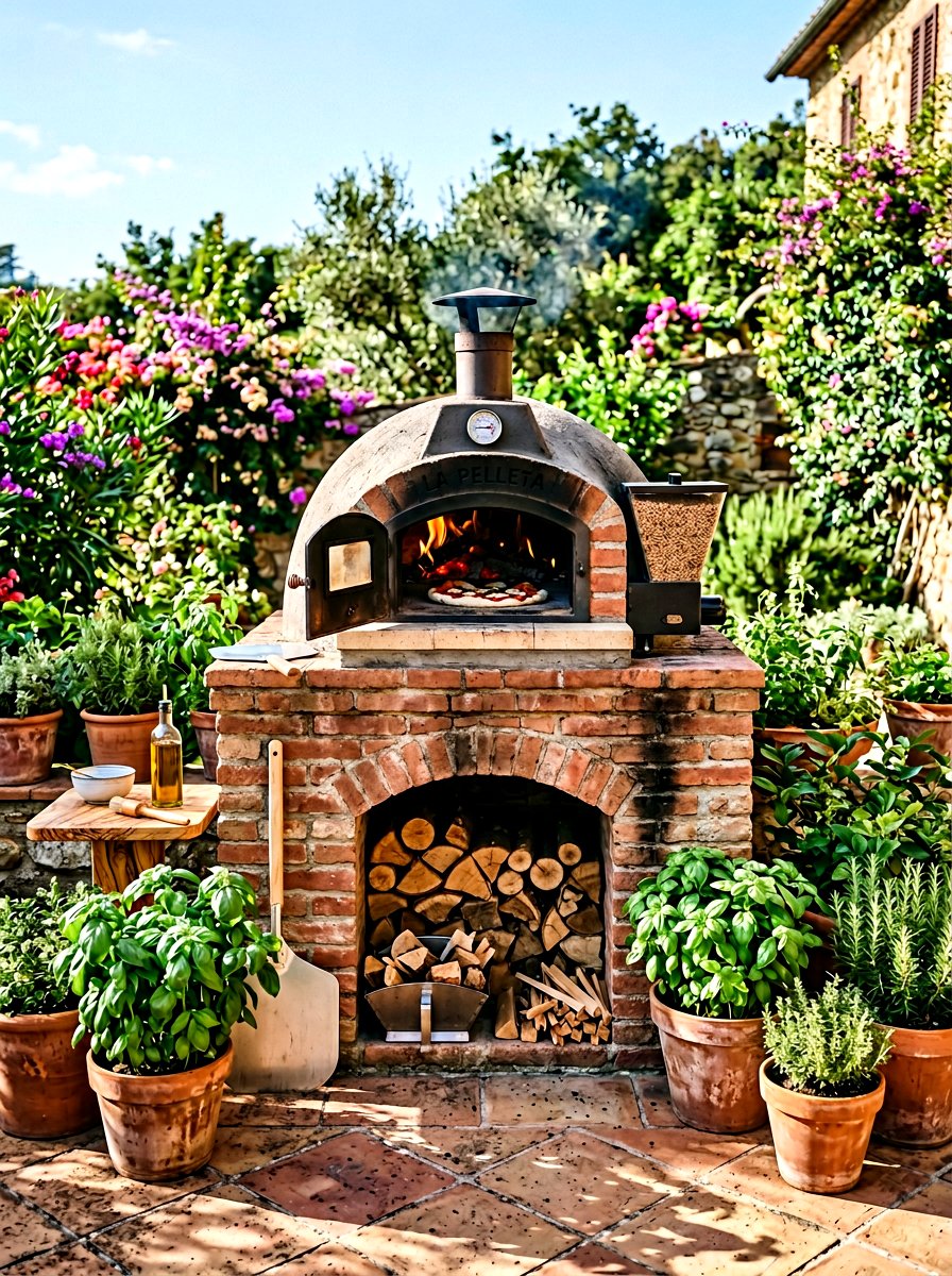 Wood pellet pizza oven - 25 Spring Outdoor Kitchen Decor Ideas
