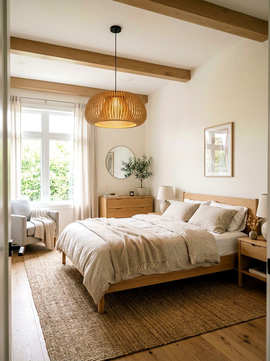 Wood slat pendant - 25 Spring Pendant Light Ideas