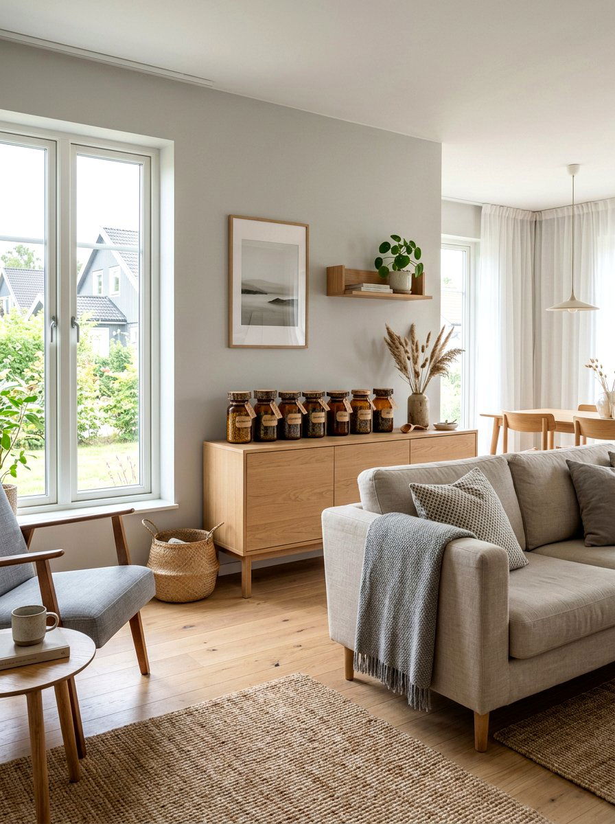 Wood slice apothecary jar - 25 Spring Apothecary Jar Decor Ideas