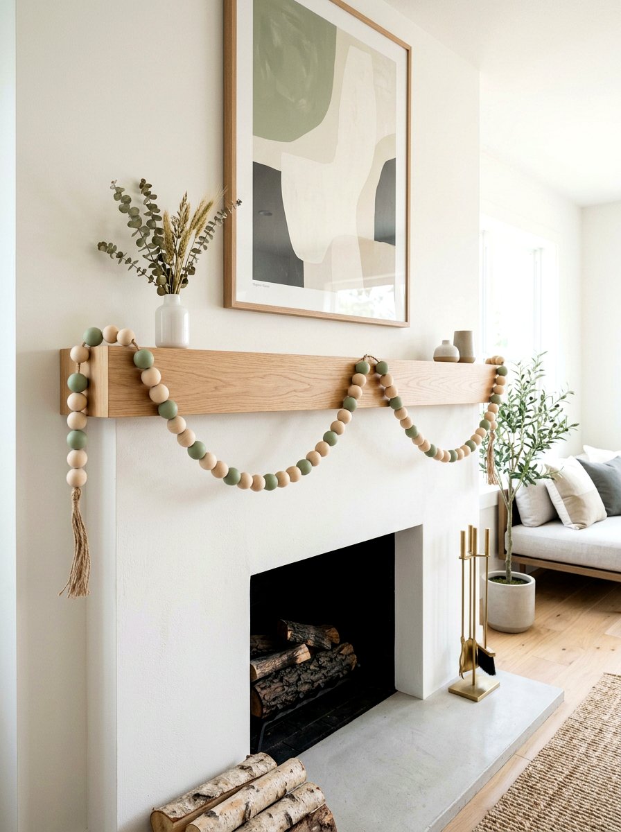 Wooden Bead Garland - 25 Spring Bunting Ideas