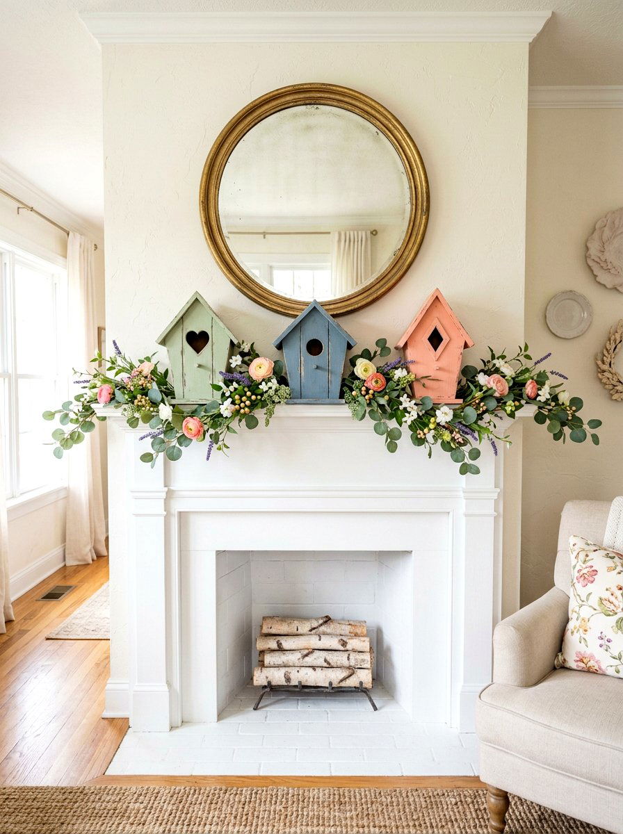 Wooden Bird House - 25 Spring Thrift Flip Decor Ideas