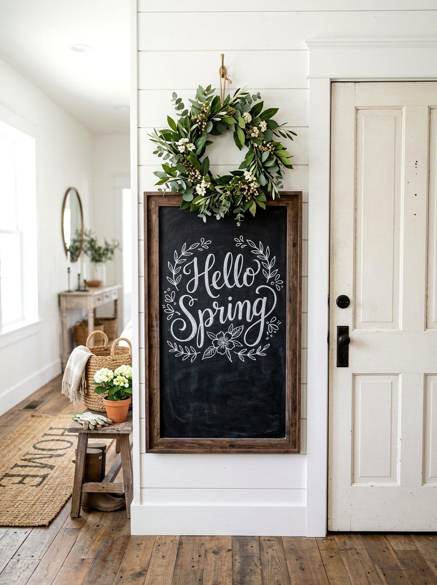 Wooden Chalkboard Sign - 25 Spring Photo Prop Ideas