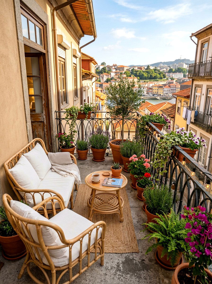 Wooden Deck Tiles - 25 Spring Apartment Balcony Decor Ideas