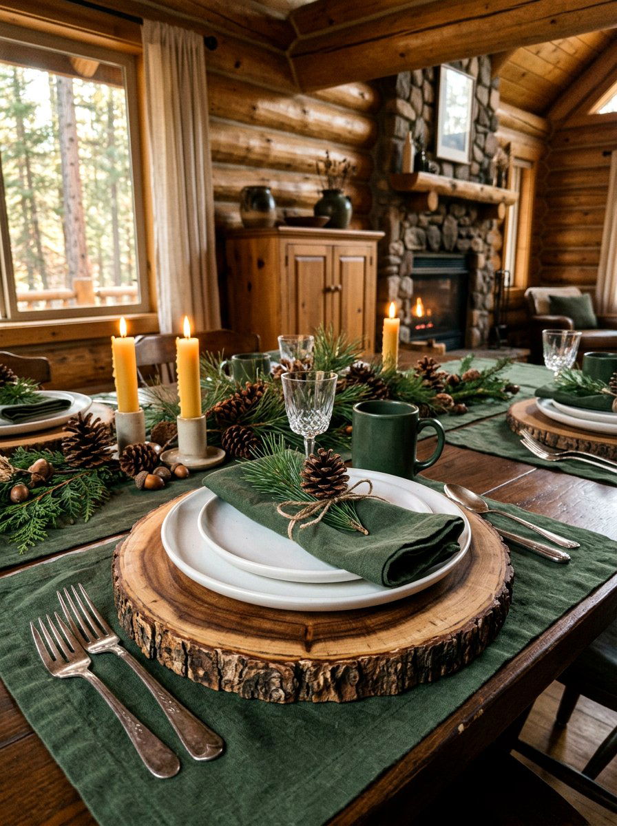 Wooden Slice Charger - 25 Spring Charger Plate Ideas