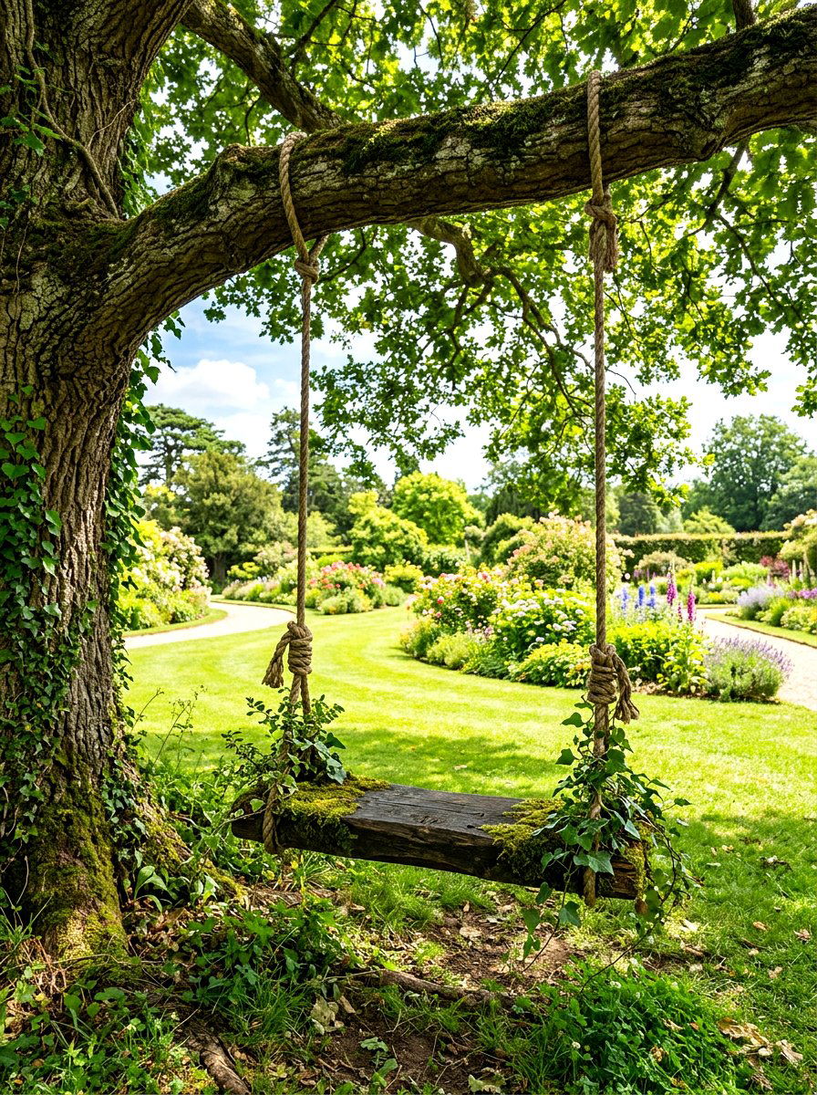 25 Relaxing Spring Garden Swing Decor Ideas for New Comfort
