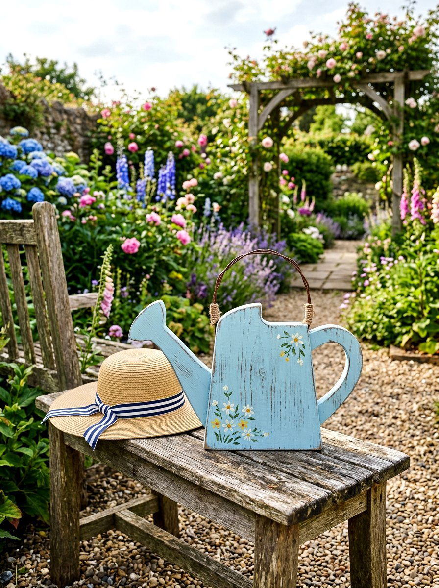 Wooden Watering Can - 25 Spring Wood Craft Ideas