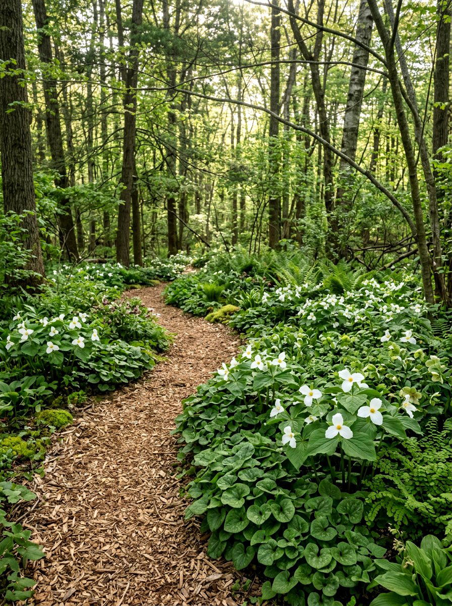 Woodland Garden Border - 25 Spring Flower Border Ideas
