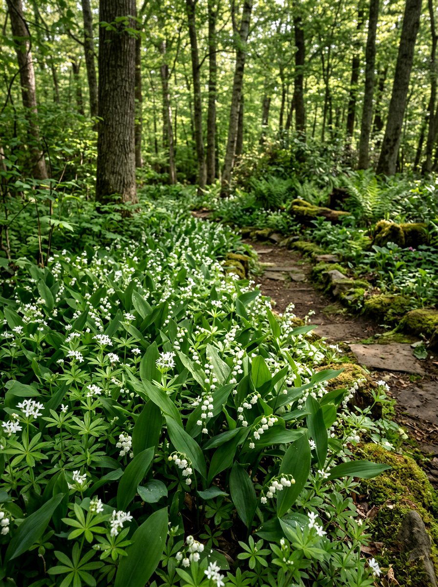 Woodland Garden Groundcover - 25 Spring Flower Garden Ideas