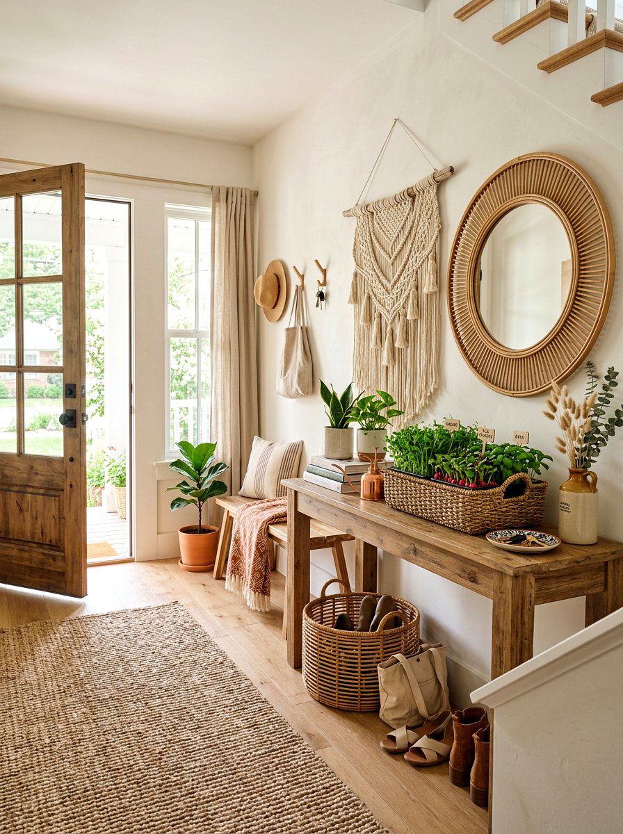 Woven Basket Microgreen Garden - 25 Spring Microgreen Decor Ideas