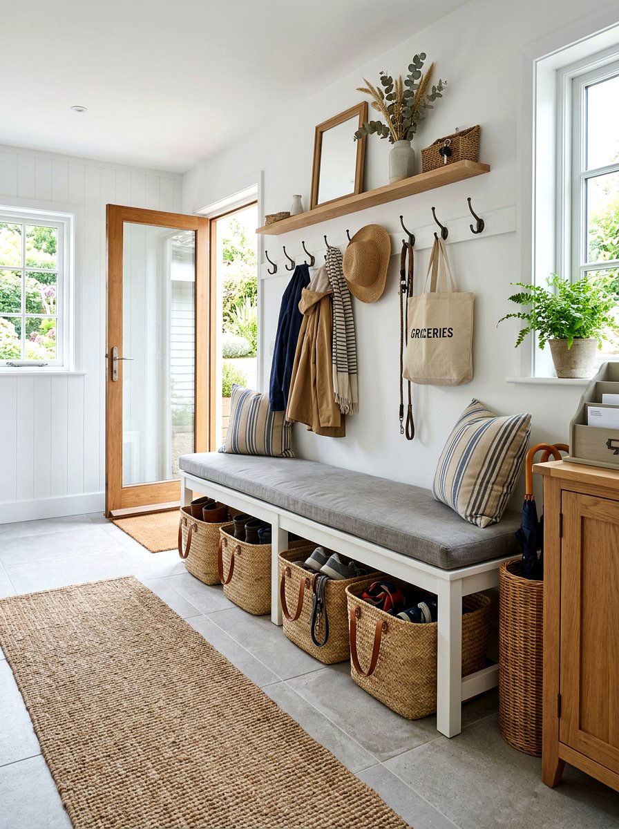 Woven Basket Storage - 25 Spring Home Tour Ideas