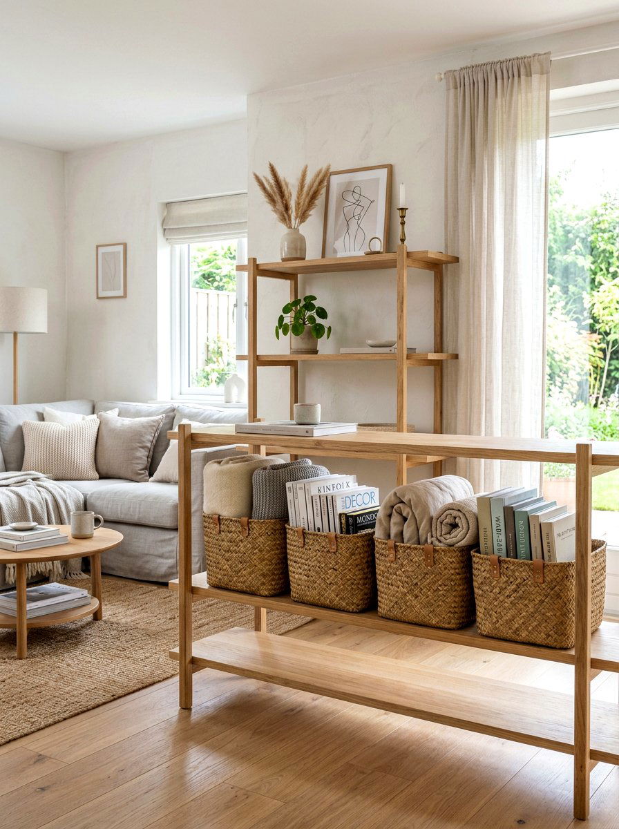 Woven Basket Storage - 25 Spring Refresh Ideas for Home