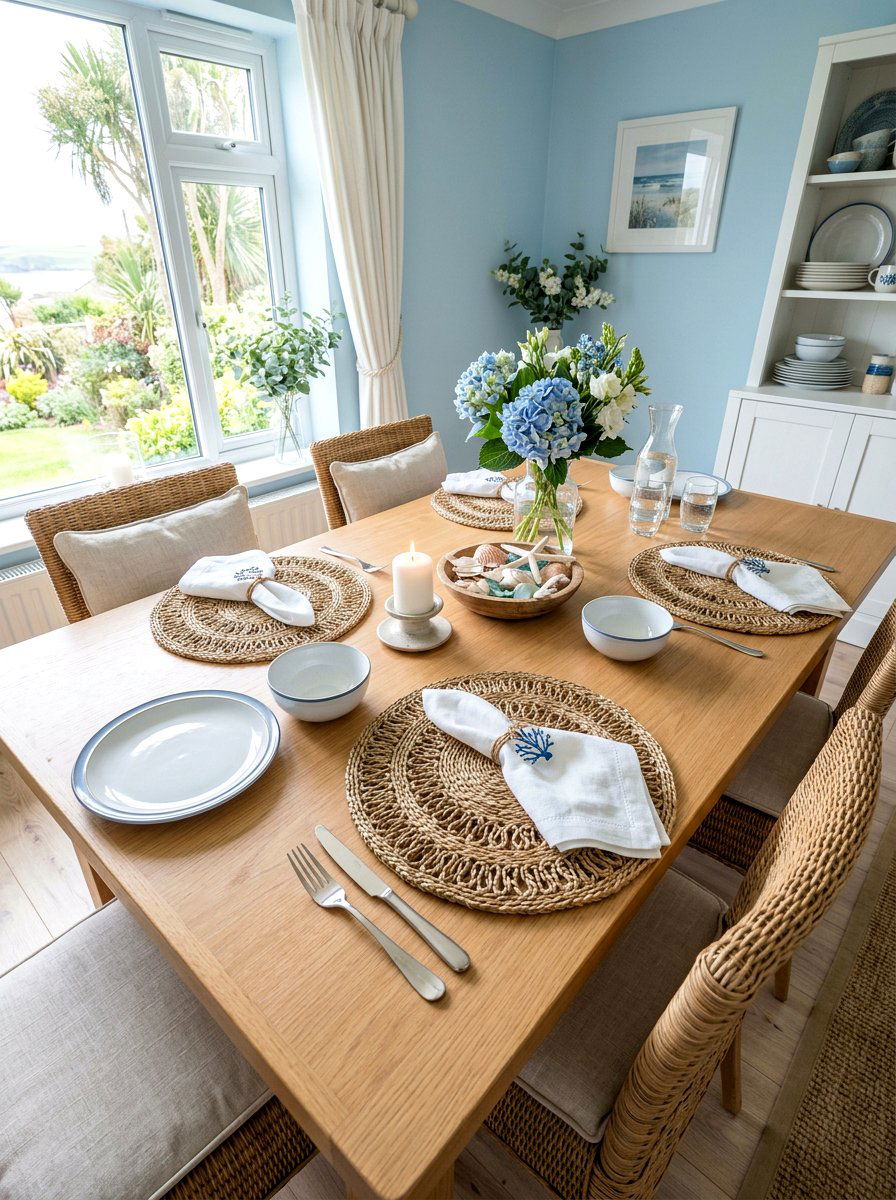 Woven Placemats - 25 Spring Kitchen Table Decor Ideas