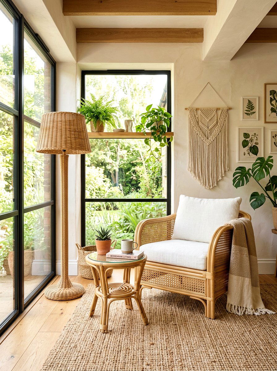 Woven Rattan Furniture - 25 Spring Modern Decor Ideas