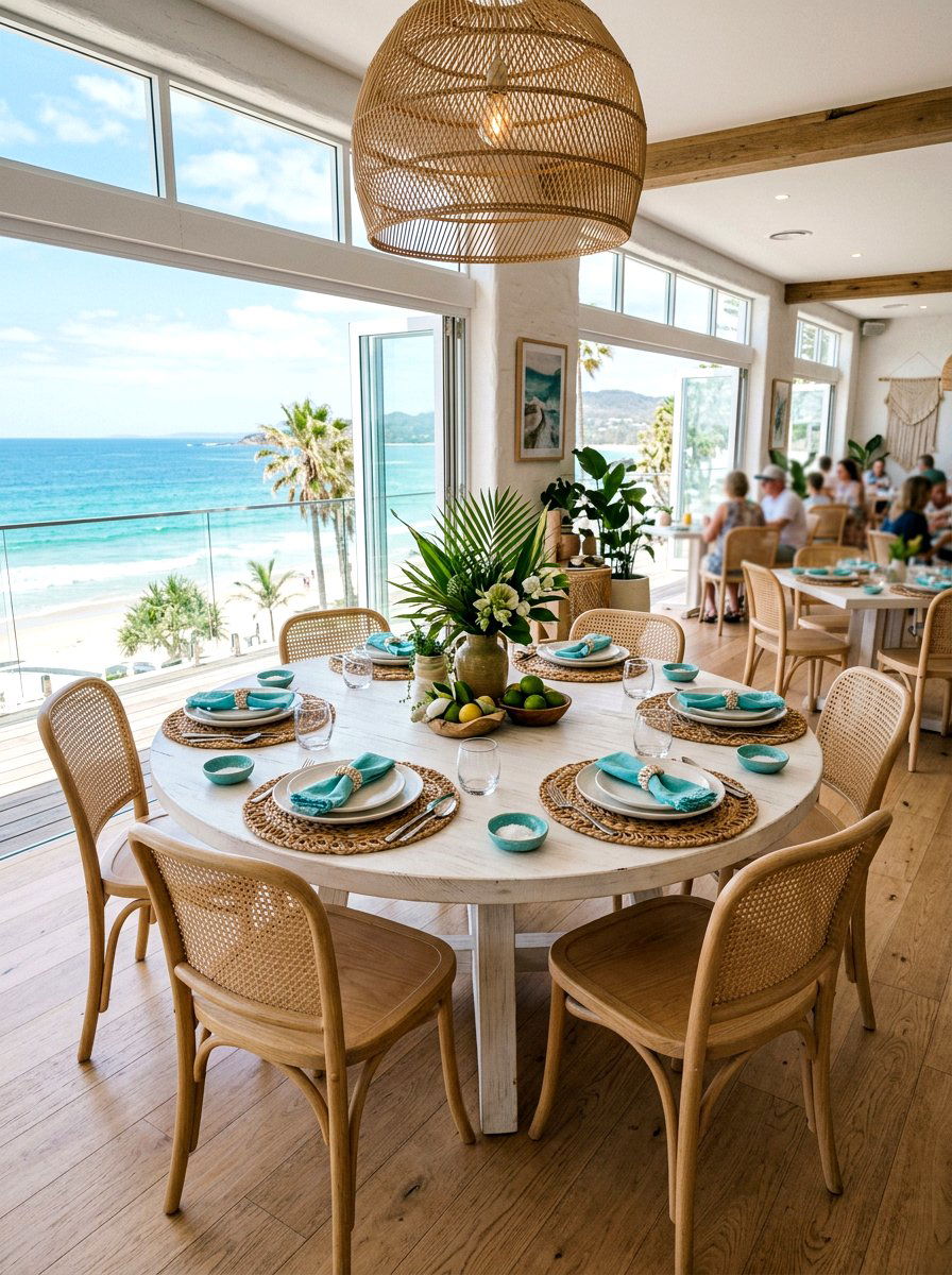 Woven Rattan Placemat - 25 Spring Round Table Decor Ideas