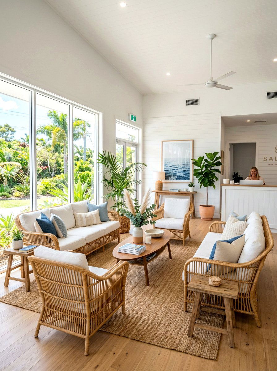 Woven Rattan Seating - 25 Spring Salon Decor Ideas