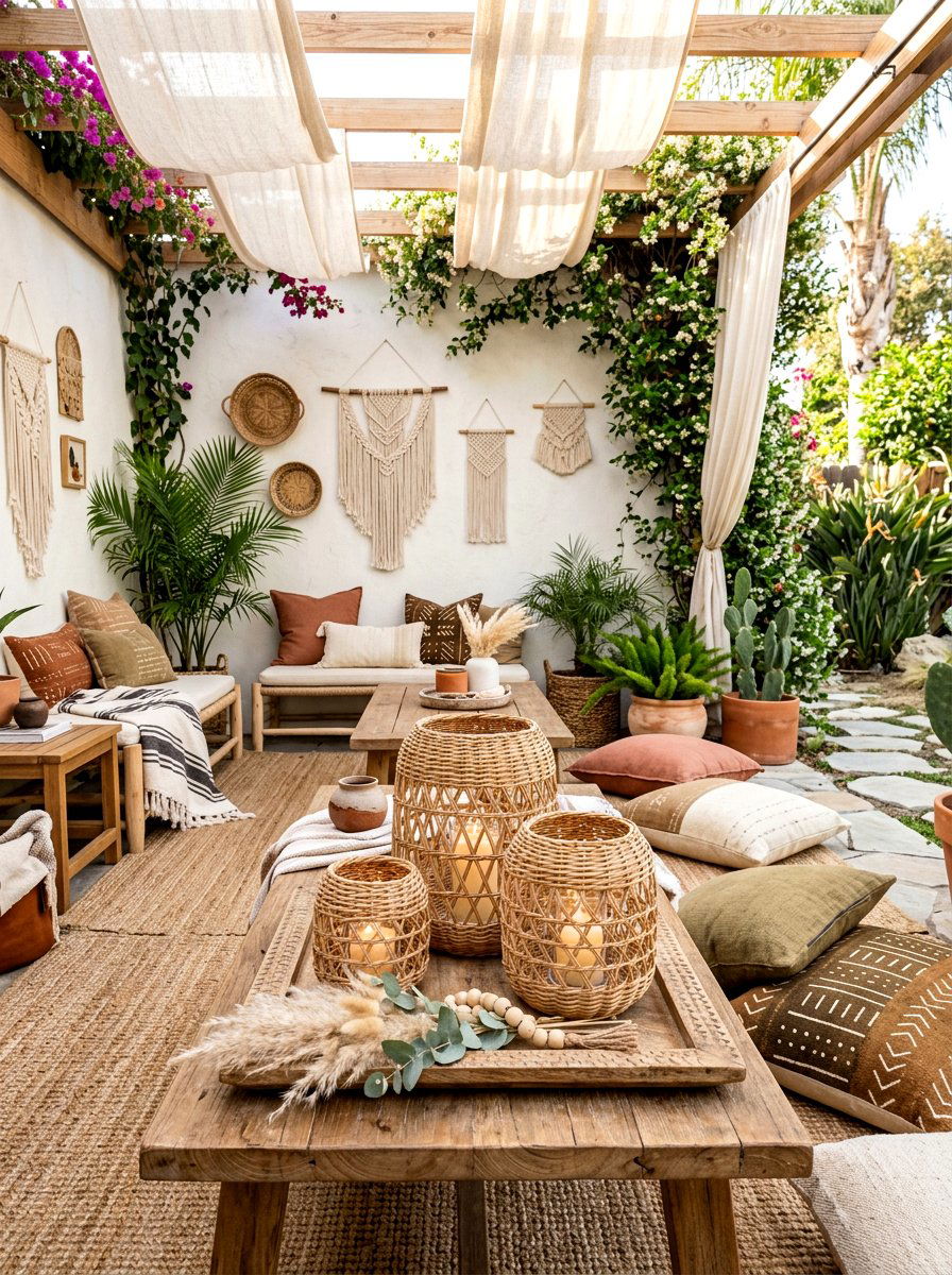 Woven Rattan Votive - 25 Spring Votive Candle Ideas