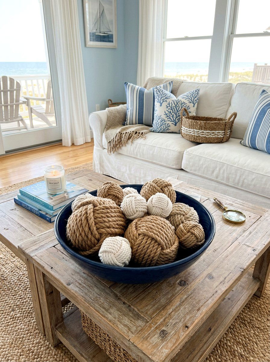 Woven Rope Balls - 25 Spring Bowl Filler Ideas
