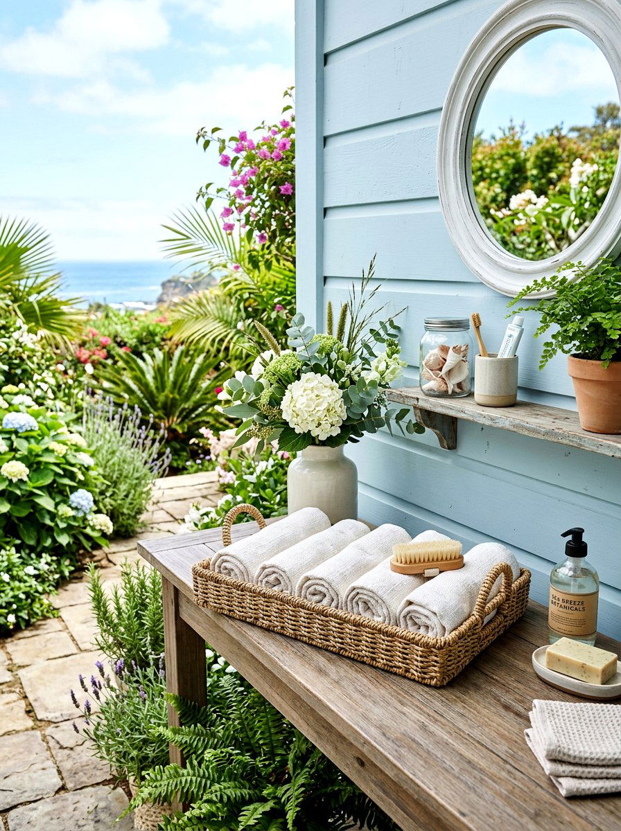 Woven Seagrass Basket - 25 Spring Bathroom Tray Ideas