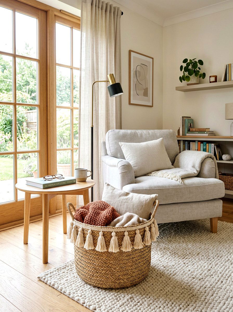 Woven Tassel Storage Basket - 25 Spring Tassel Decor Ideas