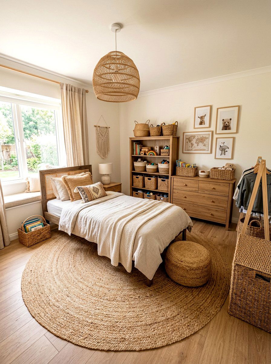 Woven Texture Boys Room - 25 Spring Boy Room Decor Ideas