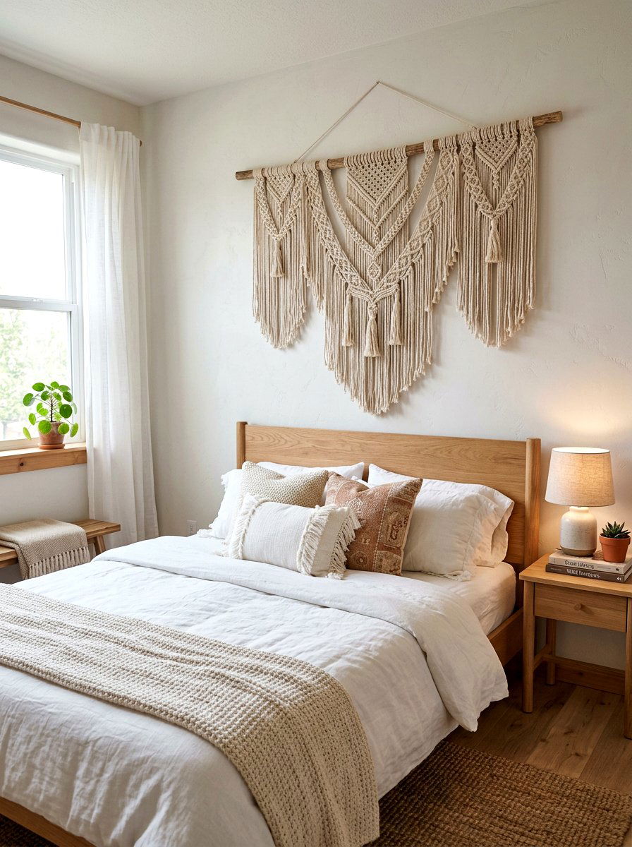 Woven Wall Hanging - 25 Spring Room Makeover Ideas