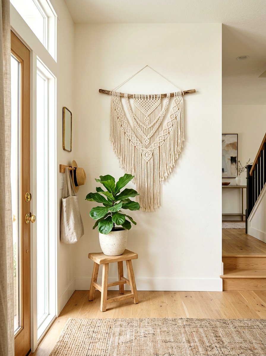 Woven Wall Hanging - 25 Spring Foyer Decor Ideas