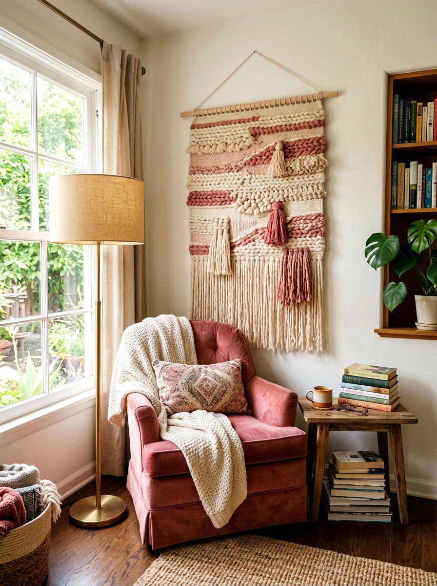 Woven Wall Hanging - 25 Spring Craft Ideas for Adults