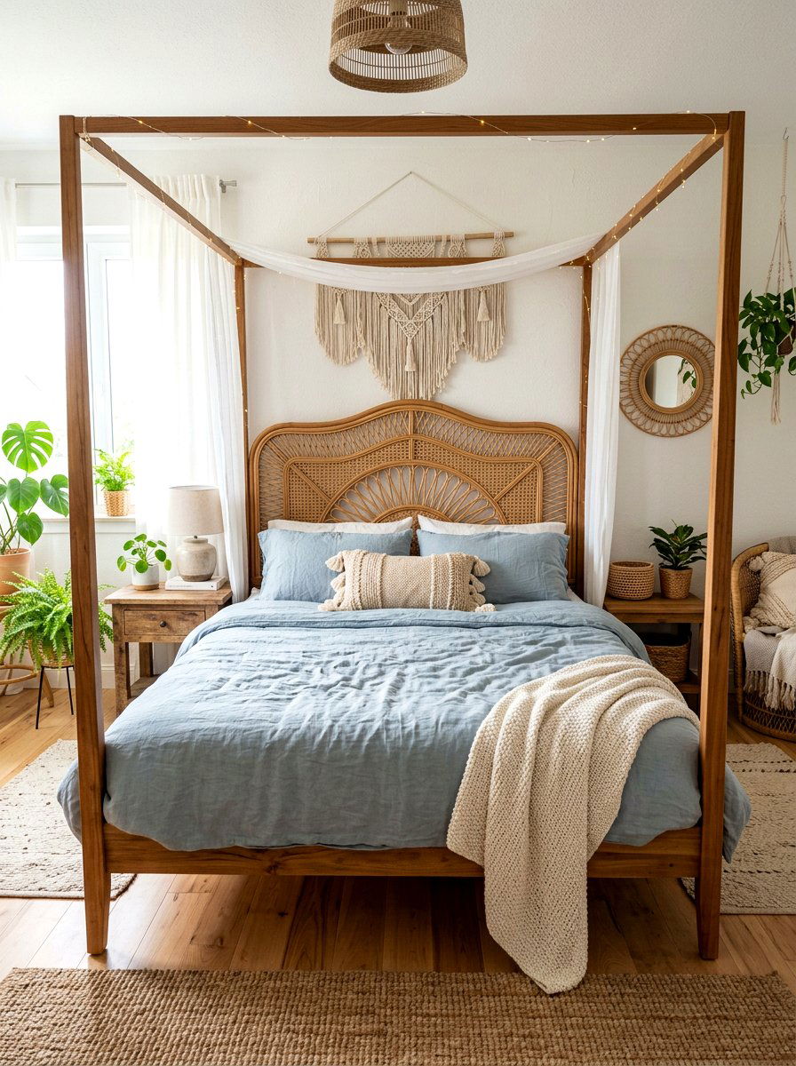 25 Fresh Spring Four Poster Bed Decor Ideas for Your Bedroom