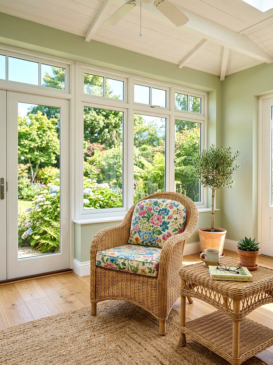 Woven wicker furniture accents - 25 Spring Traditional Decor Ideas