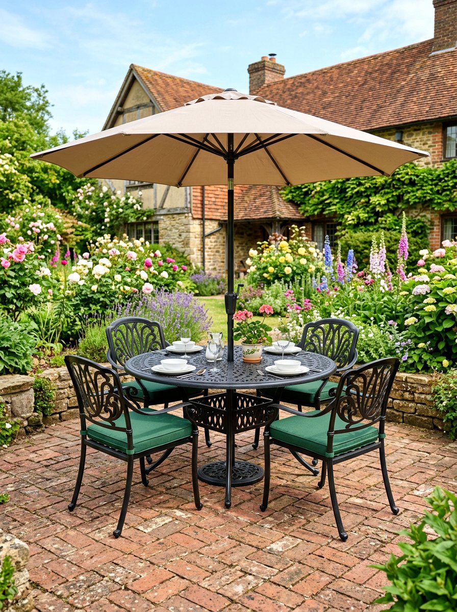 Wrought Iron Patio - 25 Spring Outdoor Dining Decor Ideas