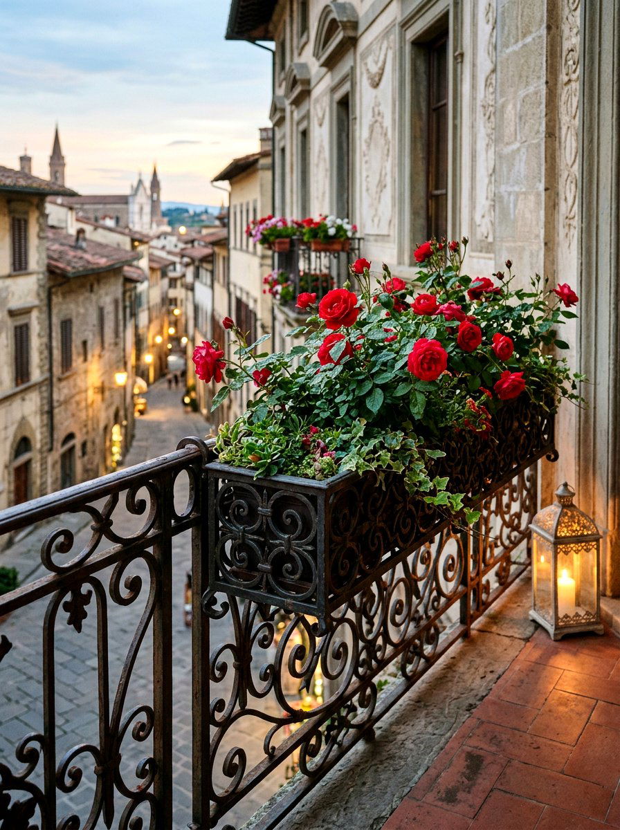 Wrought iron railing planter - 25 Spring Porch Railing Planter Ideas