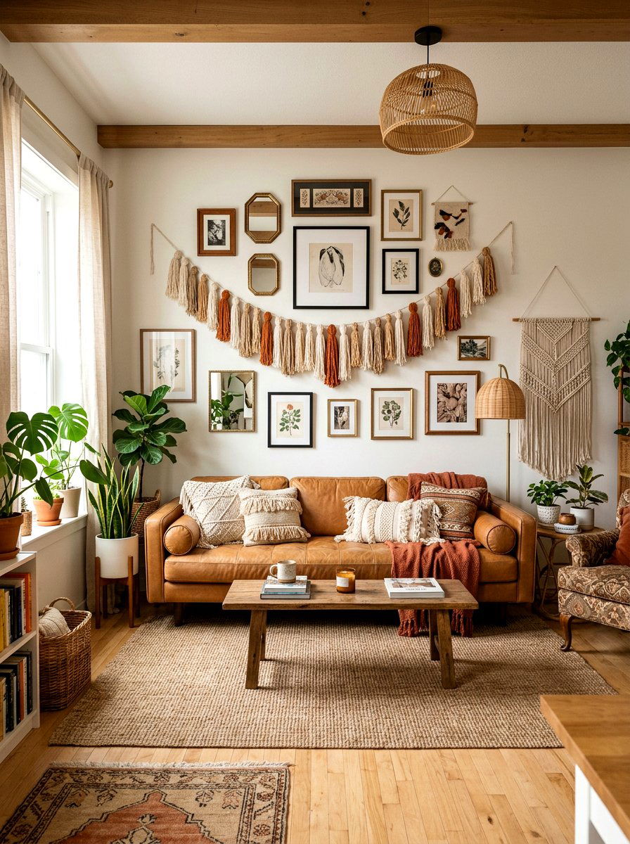 Yarn Tassel Garland - 25 Spring Garland Craft Ideas