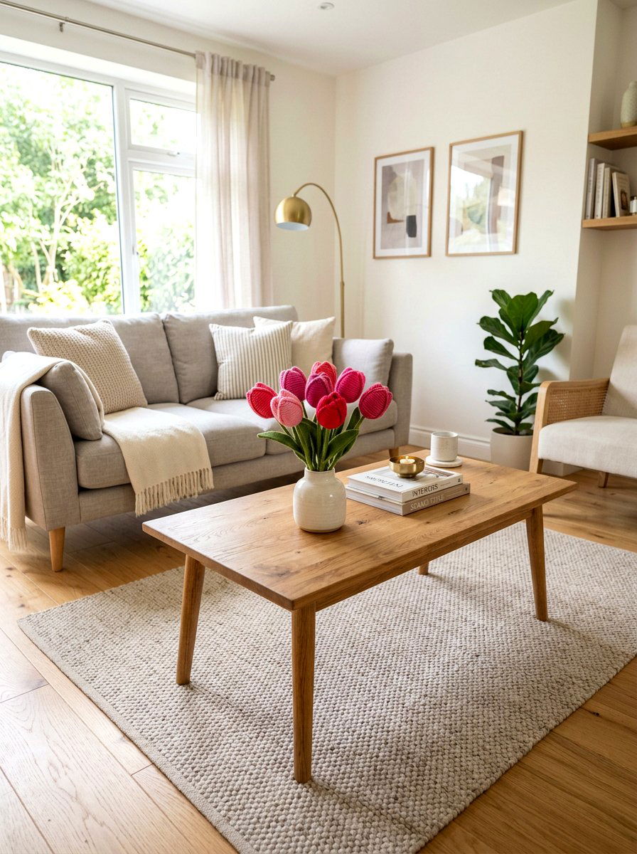 Yarn wrapped tulip - 25 Spring Craft Ideas for Kids