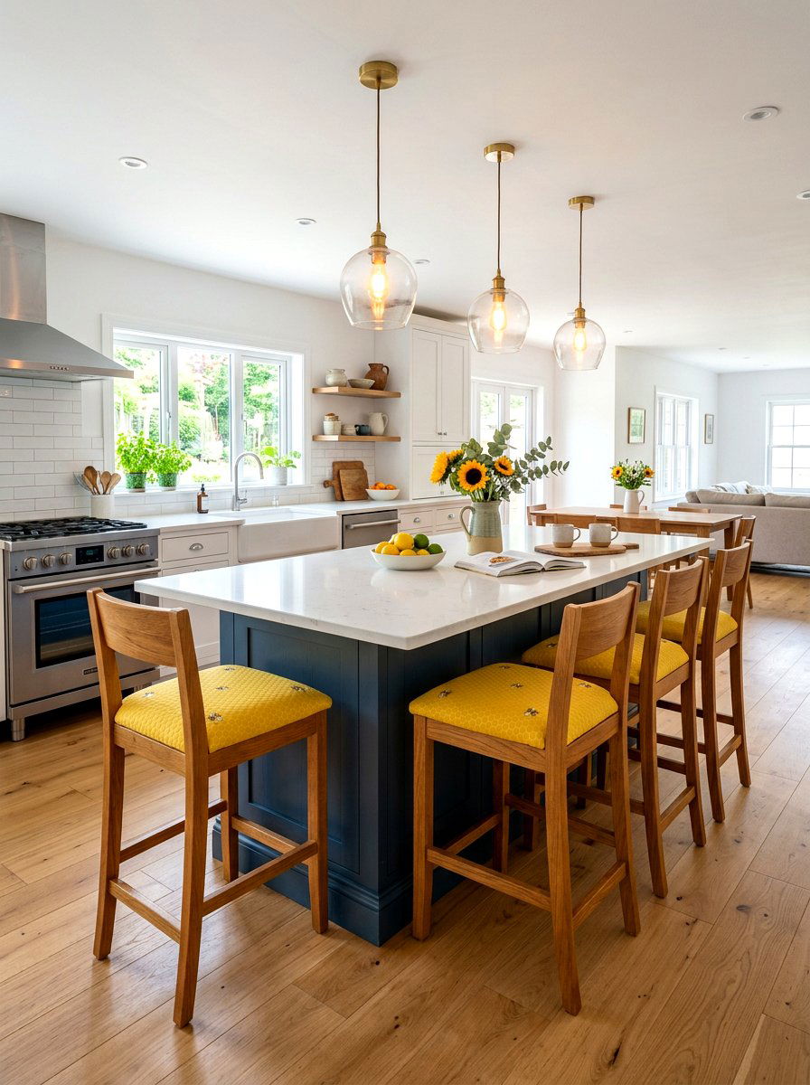 Yellow Bee Seat Cushion - 25 Spring Bee Decor Ideas for Kitchen