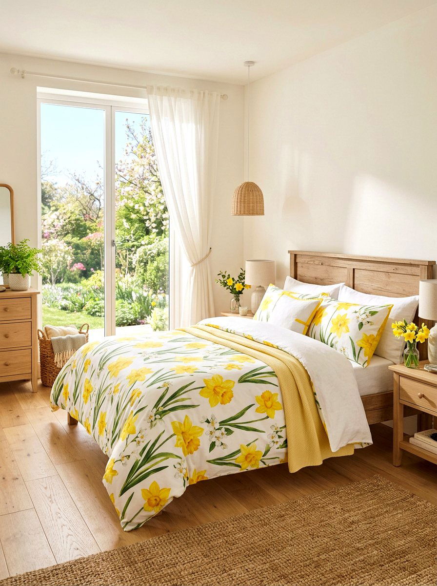 Yellow Floral Bedding - 25 Spring Duvet Cover Ideas