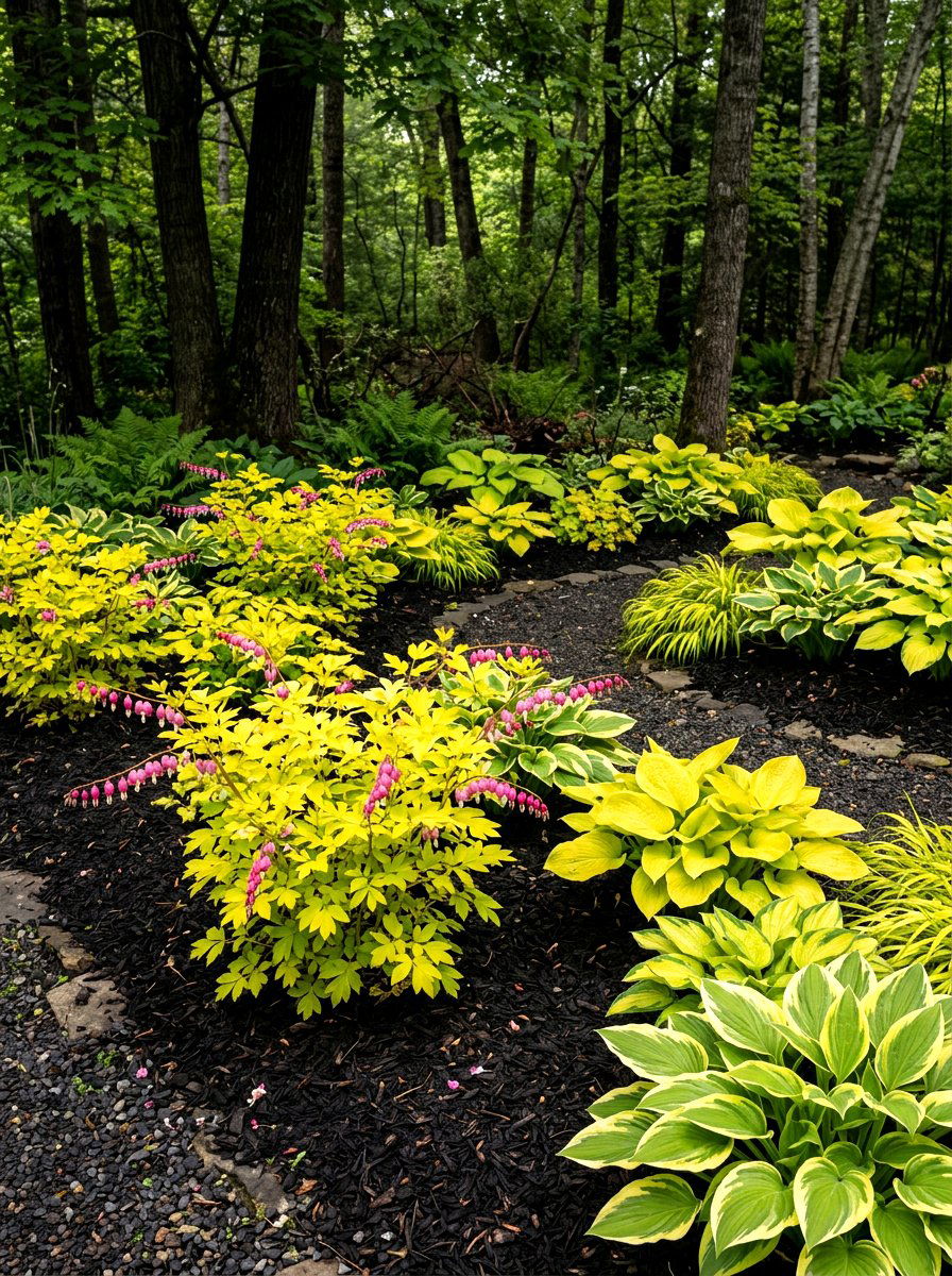 Yellow Foliage Perennial Garden - 25 Spring Perennial Garden Ideas
