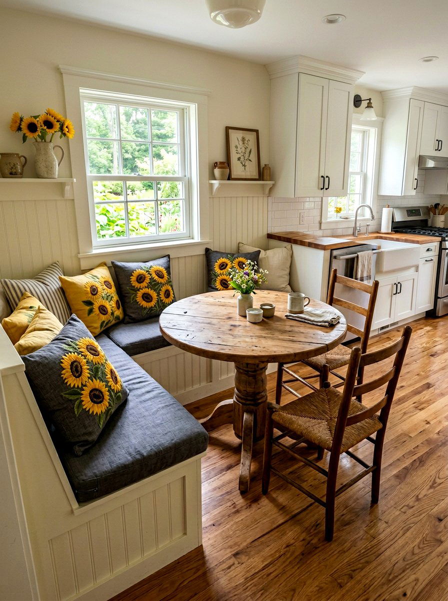 Yellow Sunflower Toss Pillow - 25 Spring Floral Pillow Ideas