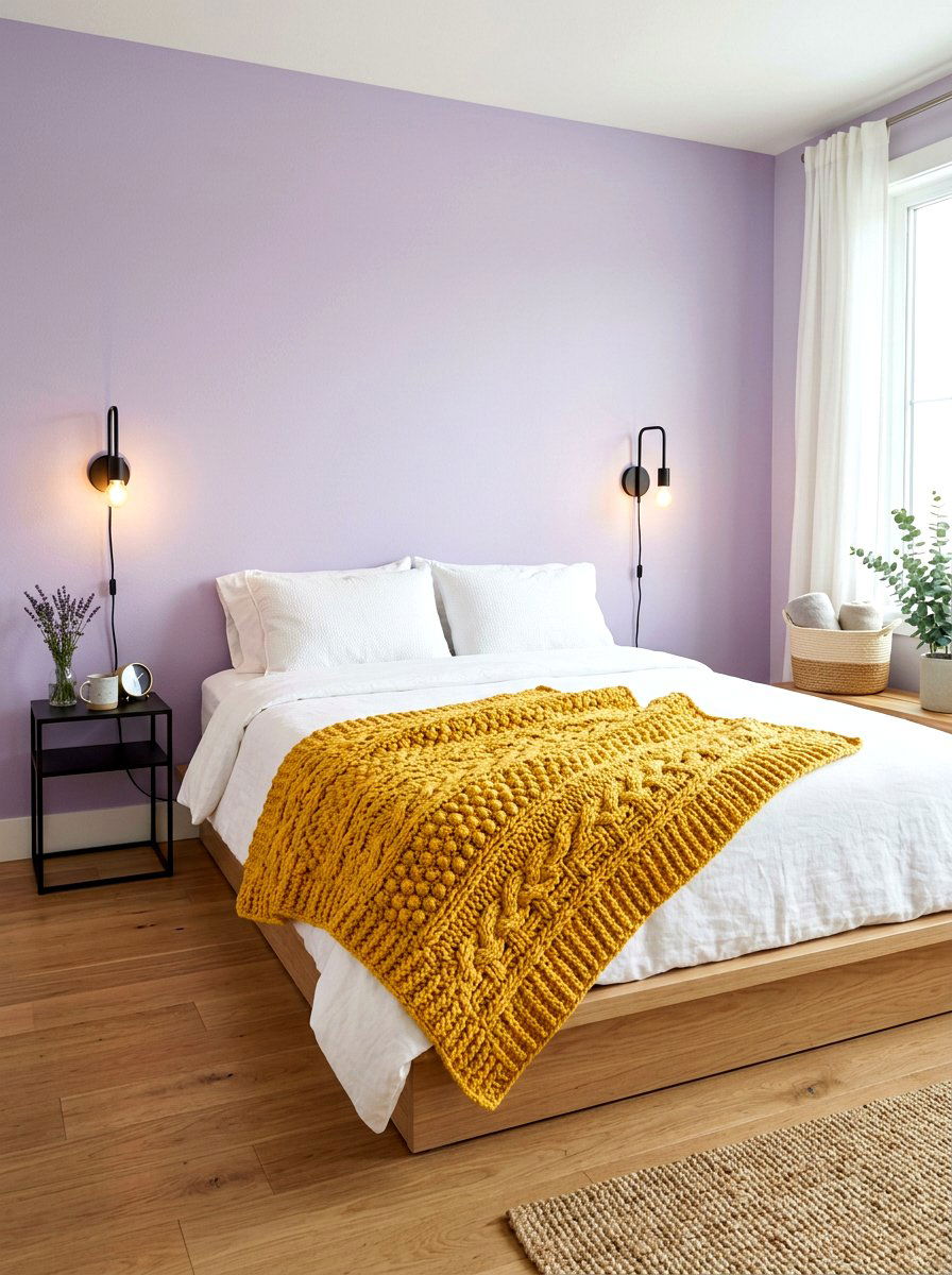 Yellow Textured Crochet Blanket - 25 Spring Crochet Throw Ideas