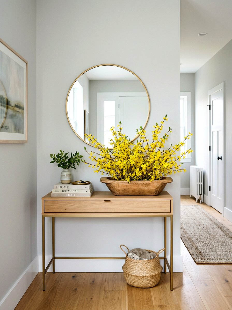 Yellow forsythia - 25 Spring Dough Bowl Filler Ideas