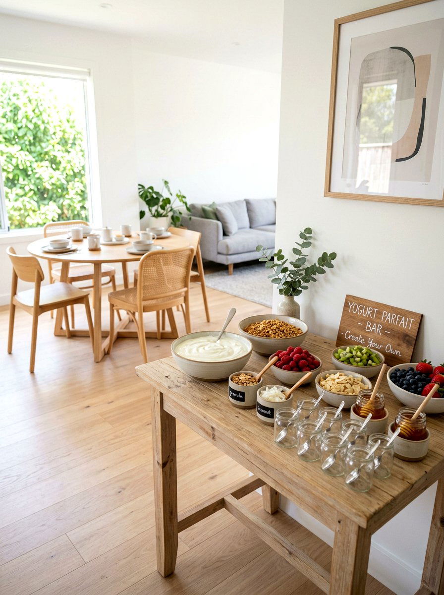 Yogurt Parfait Station - 25 Spring Brunch Party Ideas