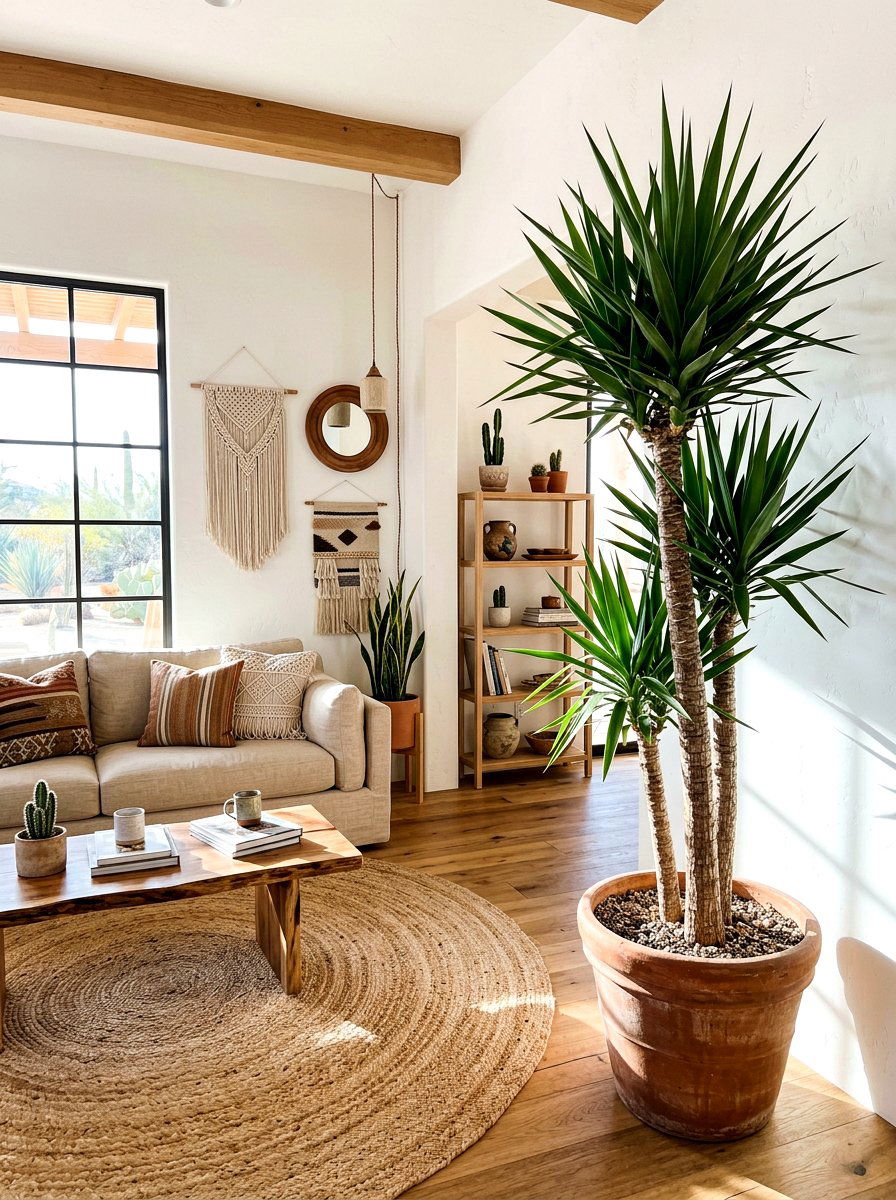 Yucca Cane Plant - 25 Spring Tall Plant Ideas