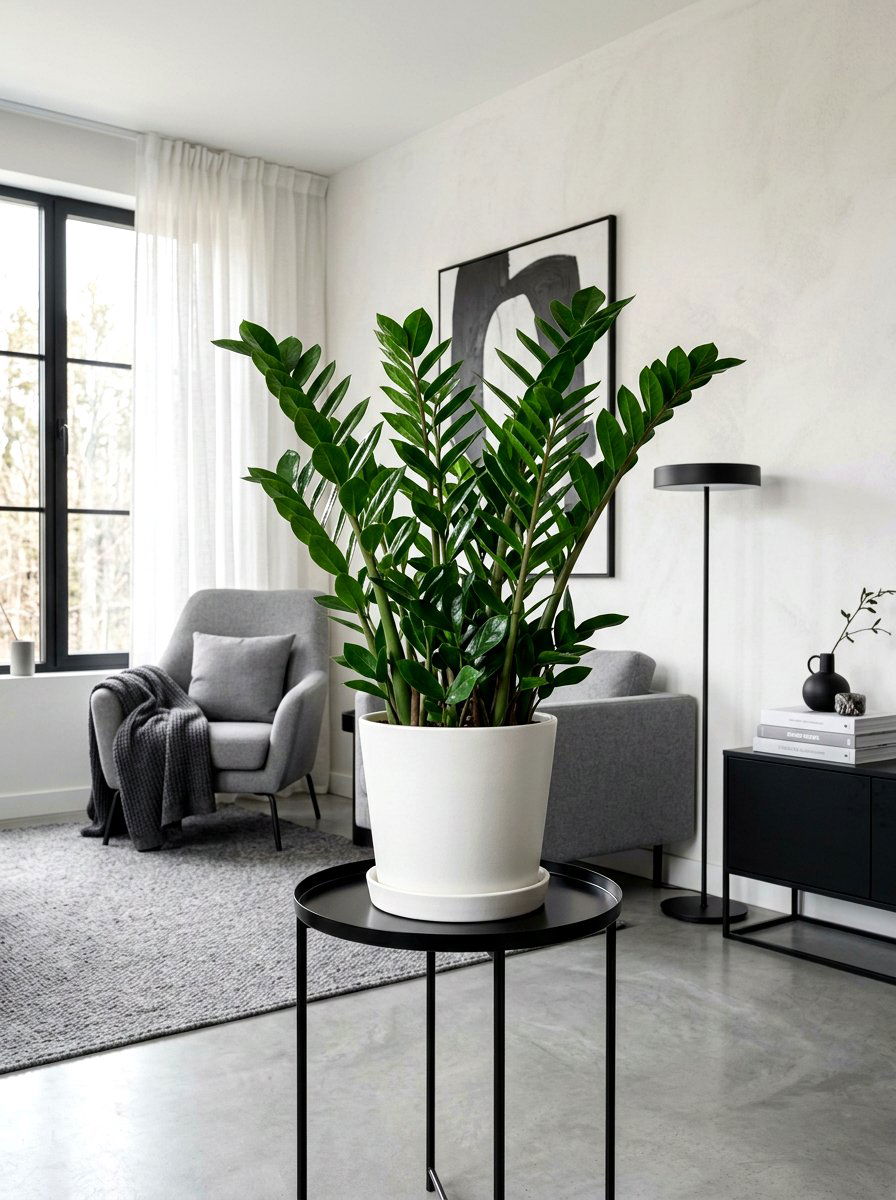 ZZ Plant - 25 Spring Living Room Plant Ideas
