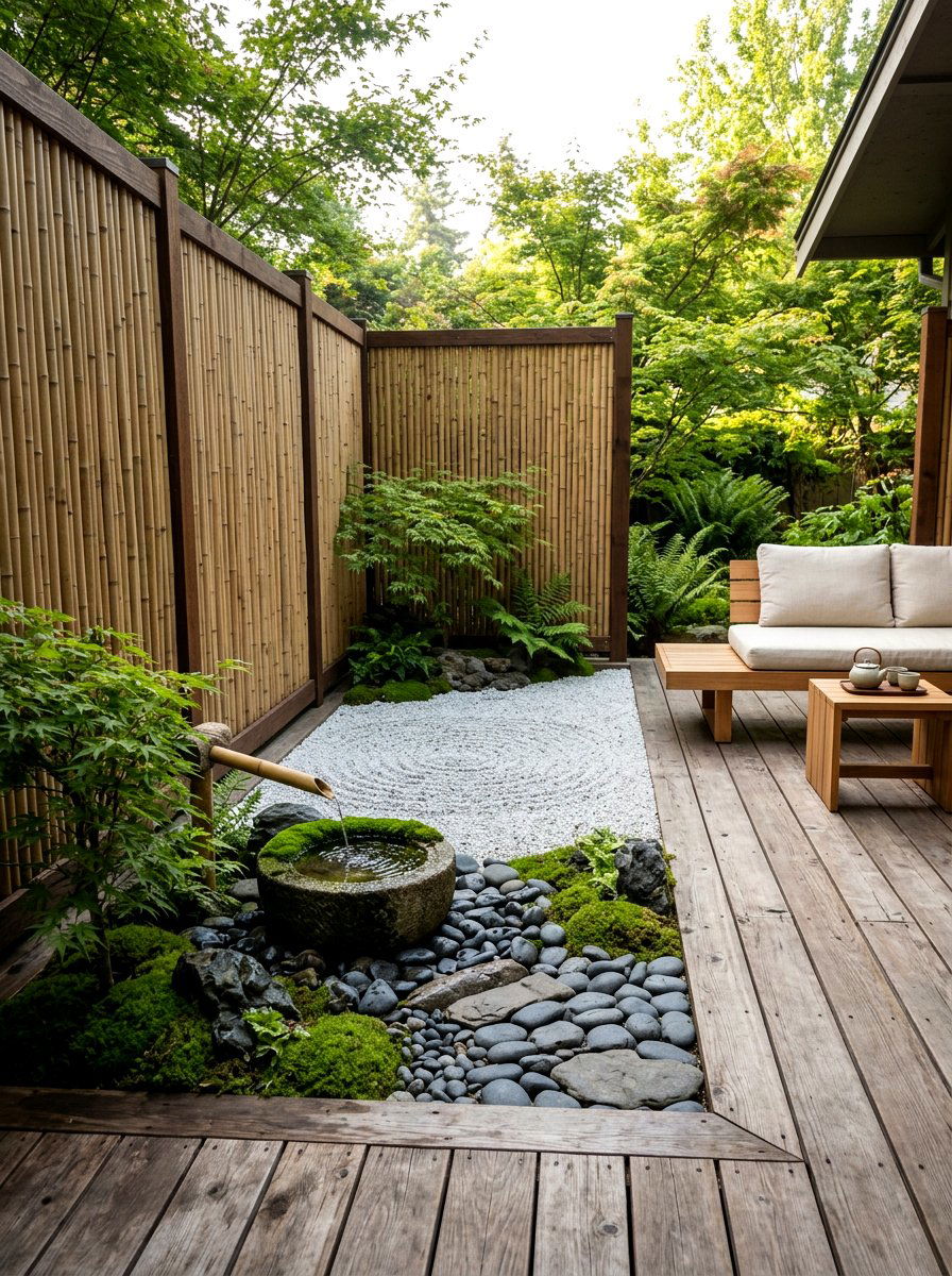 Zen Garden Deck - 25 Spring Deck Decor Ideas