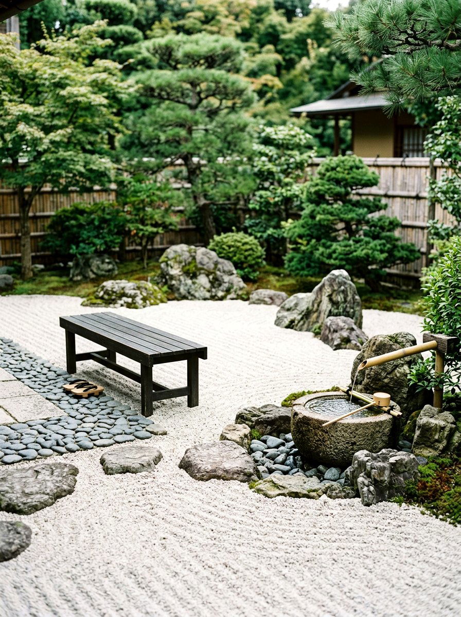 Zen Garden Seating - 25 Spring Backyard Seating Decor Ideas