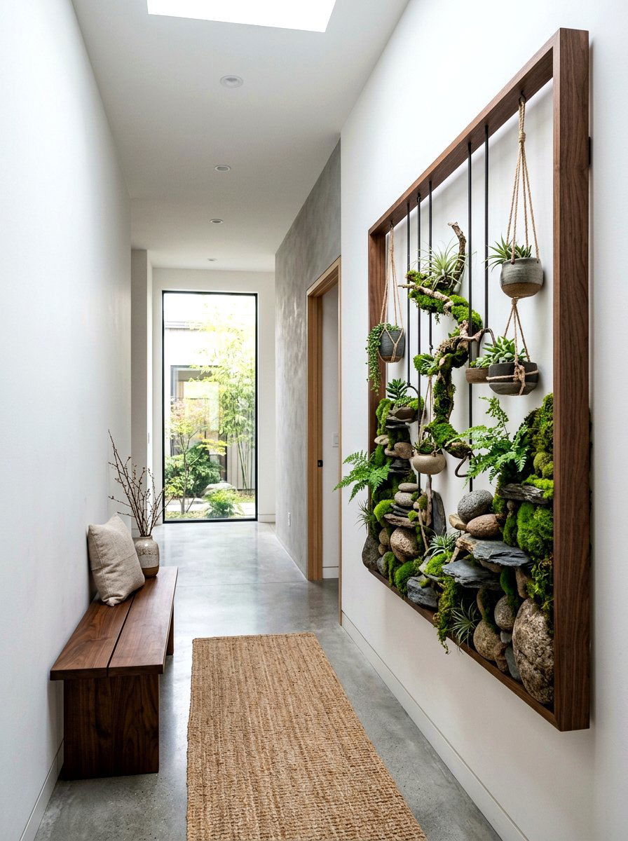 Zen Stone Hanging Garden - 25 Spring Hanging Terrarium Ideas