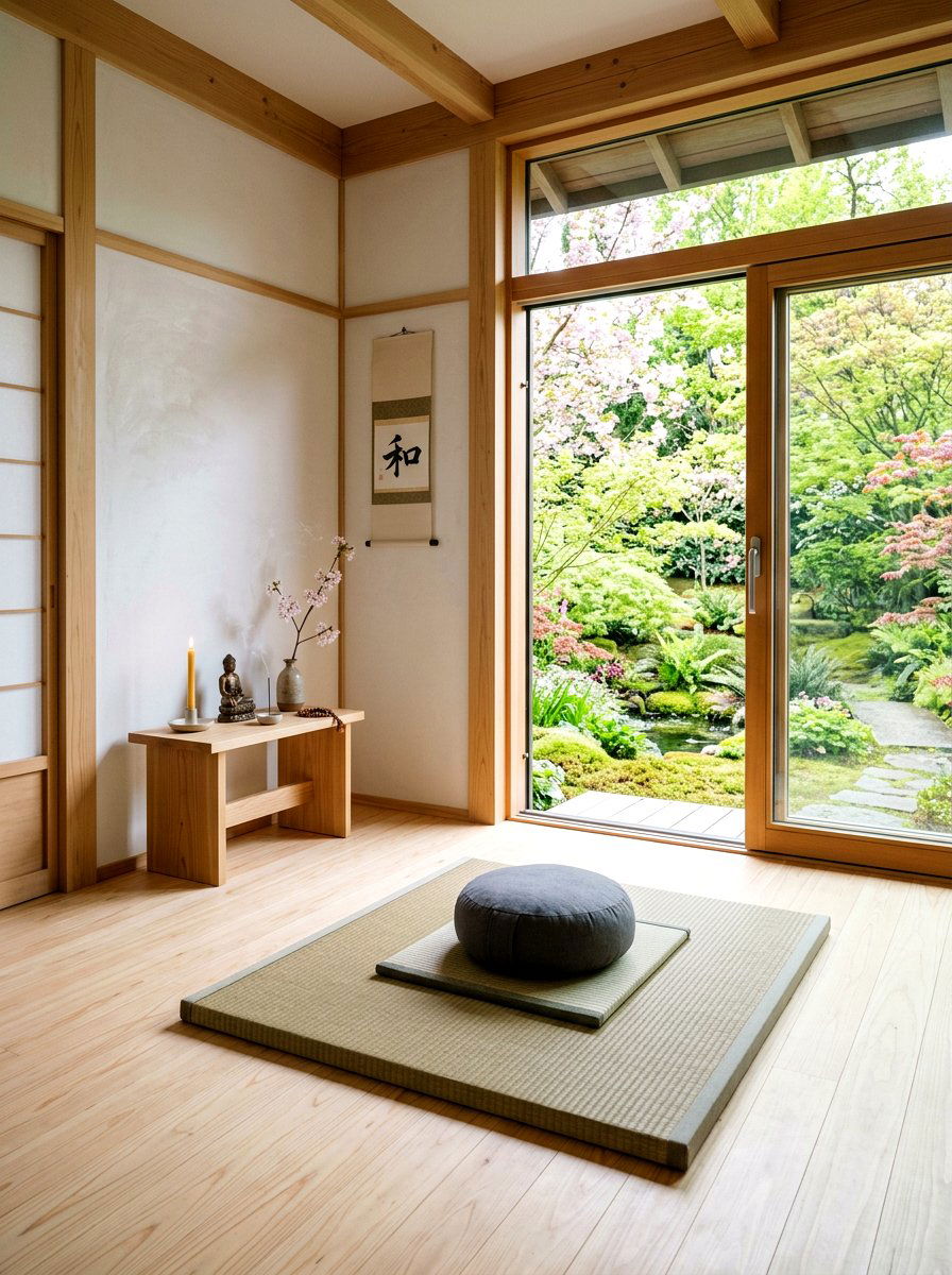 Zen meditation room spring - 25 Spring Japandi Decor Ideas