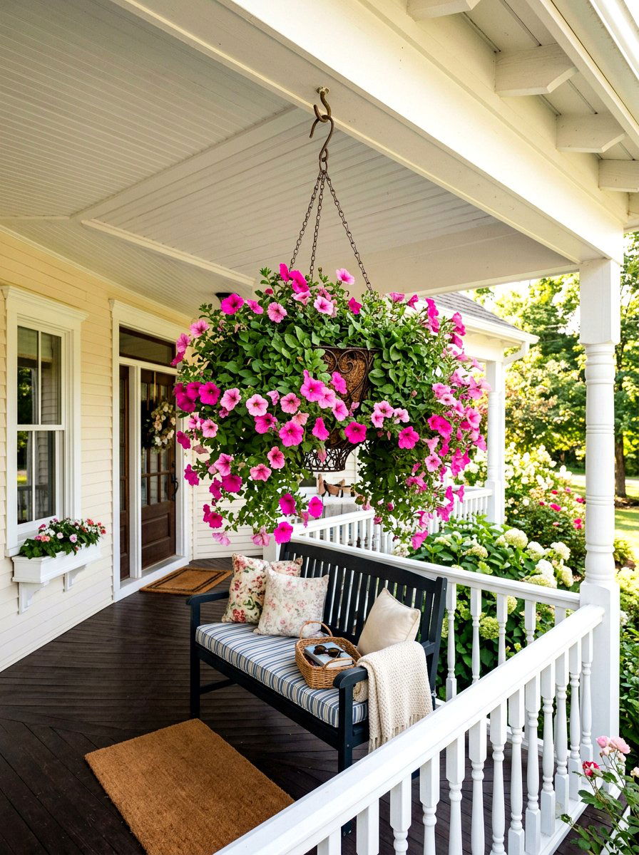 prompt15img11772449248565 - 25 Spring Porch Bench Decor Ideas
