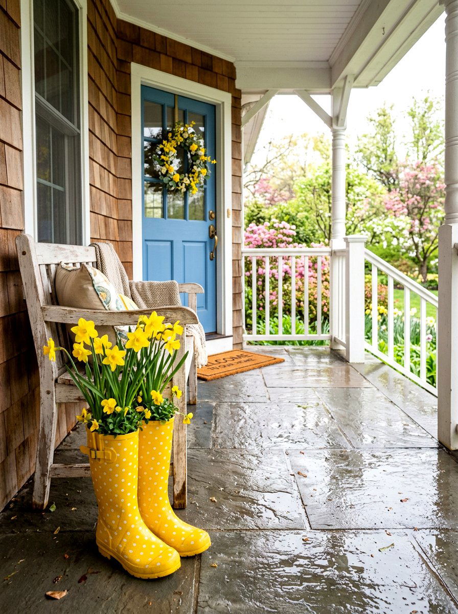 prompt19img11772449247970 - 25 Spring Porch Bench Decor Ideas